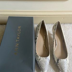 Ann Taylor Reese Snake Pumps